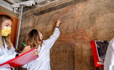 Hermès_laboratorio restauro Padova_19.10.21_Foto Sebastiano Corrò_ ponteggi 3