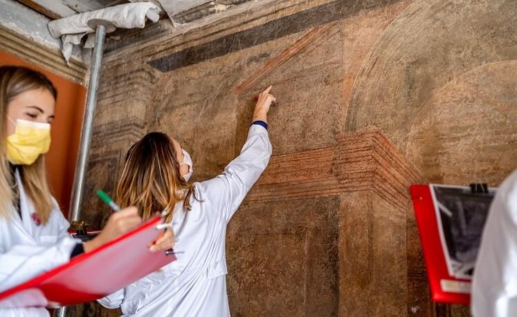 Hermès_laboratorio restauro Padova_19.10.21_Foto Sebastiano Corrò_ ponteggi 3