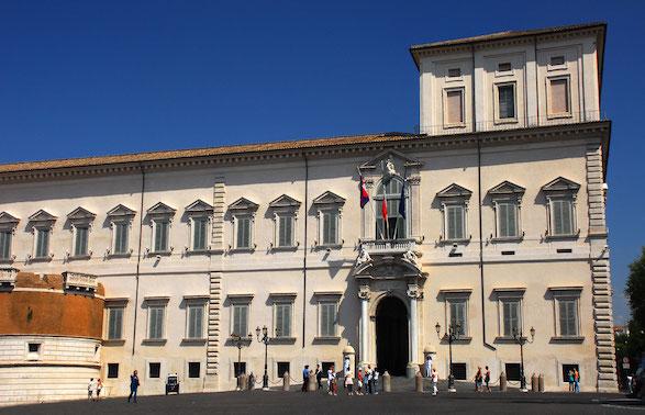 Le palais du Quirinale à Rome