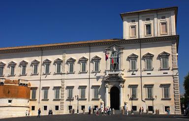 Le palais du Quirinale à Rome