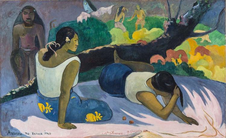 Tableau de Paul Gauguin - The Amusement of the Evil Spirit