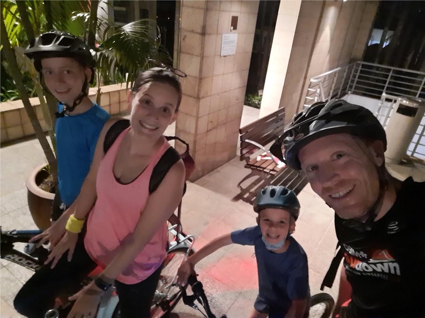 Sebastien Lepez et sa famille