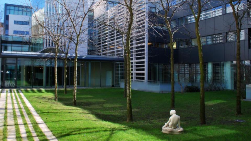 Vue du jardin de l'institut français de Munich