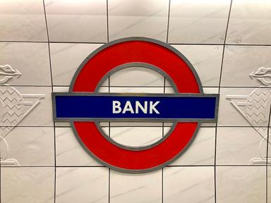 Métro de Londres station Bank