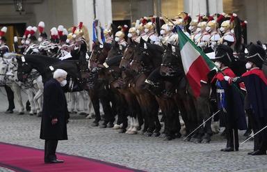 Sergio Mattarella a vécu une seconde cérémonie d'intronisation au Quirinale, Crédits Keystone