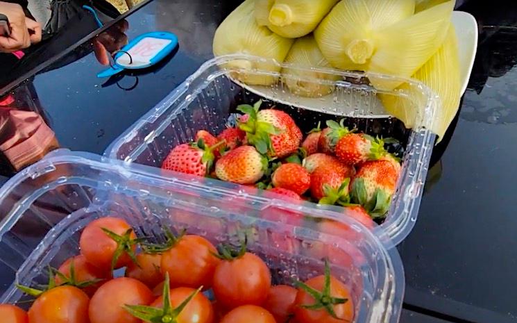 barquette de fraise à Hong Kong