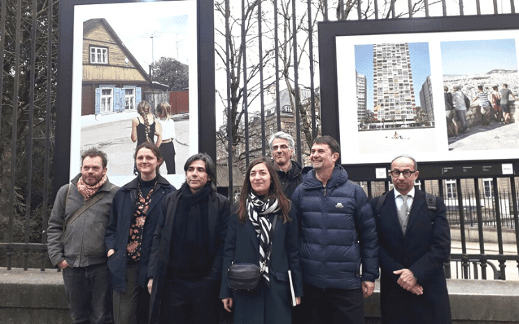 Photo de groupe des 6 photographes de l'exposition Traversée d'Europe
