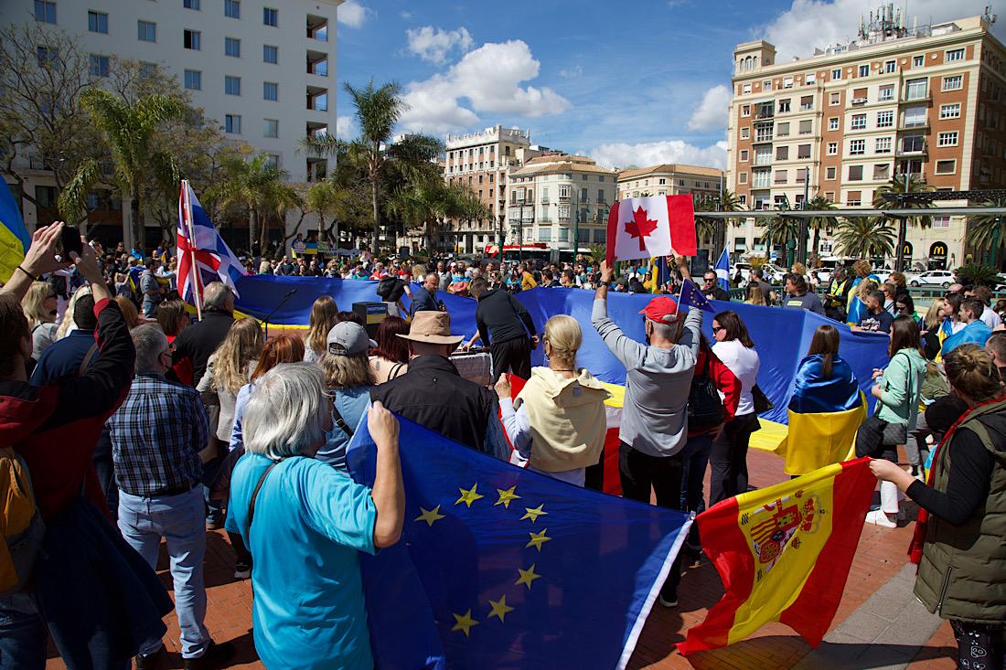 Manifestations pro-Ukraine Malaga