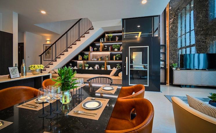 L'intérieur d'une maison luxueuse à Londres