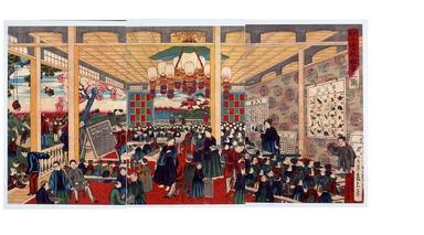 Une salle de classe à l'ère Meiji