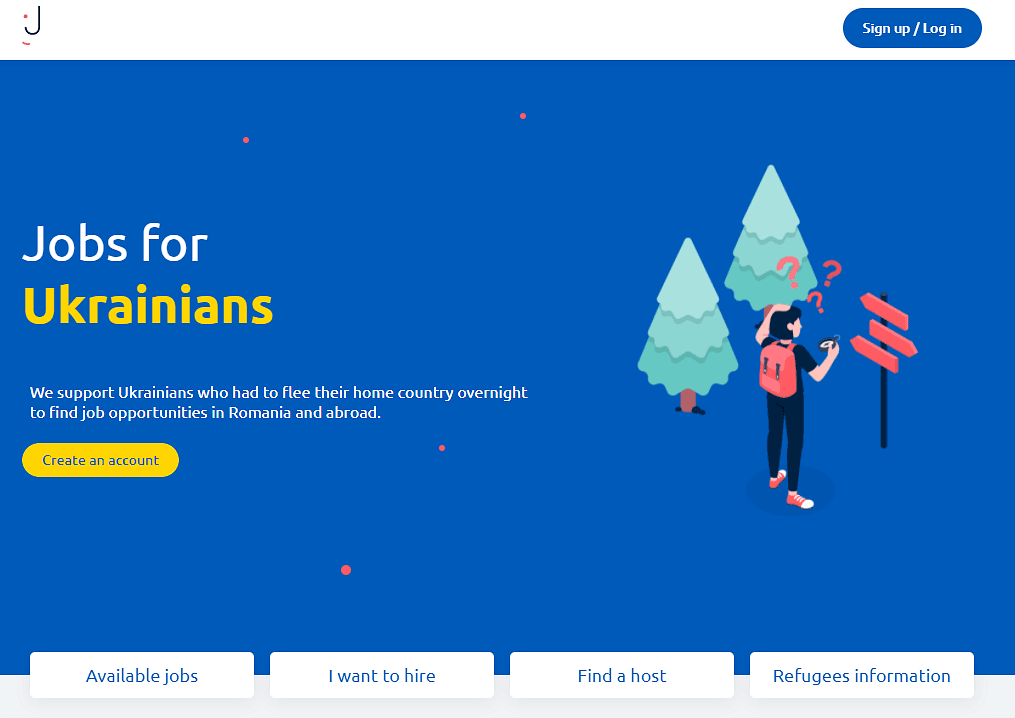 Lancement plateforme recrutement réfugiés ukrainiens
