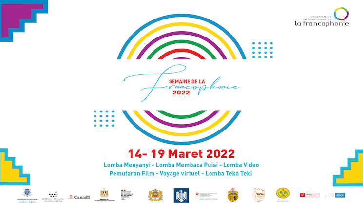Affiche 2022 de la semaine de la Francophonie en Indonésie