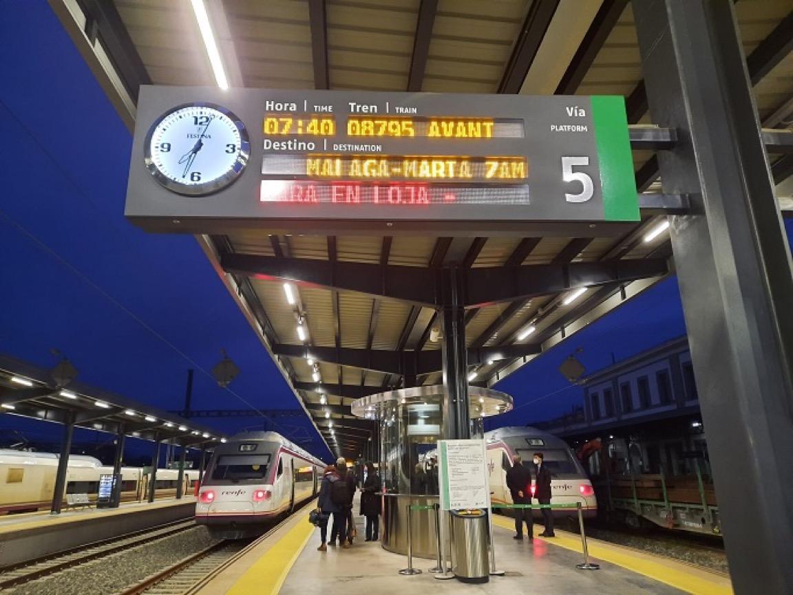 Train grande vitesse Malaga Grenade