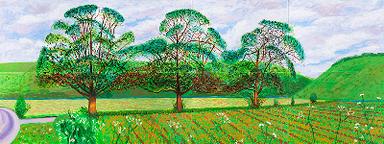 David Hockney ThreeTrees near Thixendale Gemaldegalerie