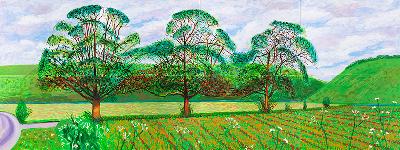 David Hockney ThreeTrees near Thixendale Gemaldegalerie