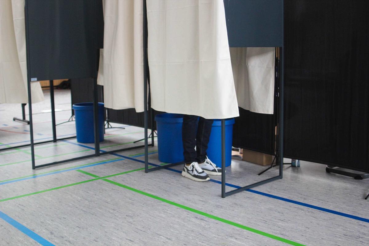 Isoloir du premier tour de l'élection présidentielle