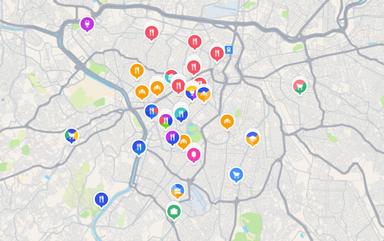 Carte des commerces français à São Paulo