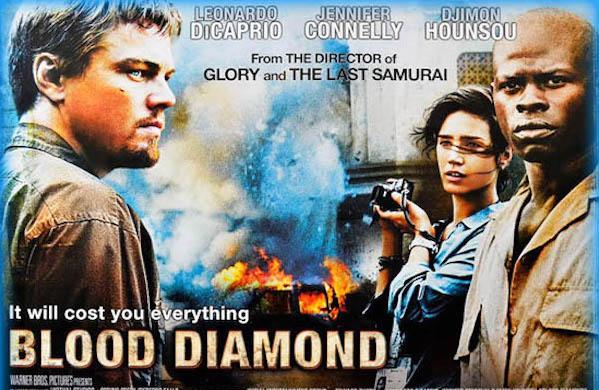 Affiche internationale du film diamants de sang