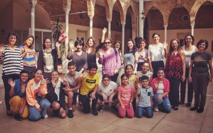 photo de groupe, Konstelacio association Beyrouth