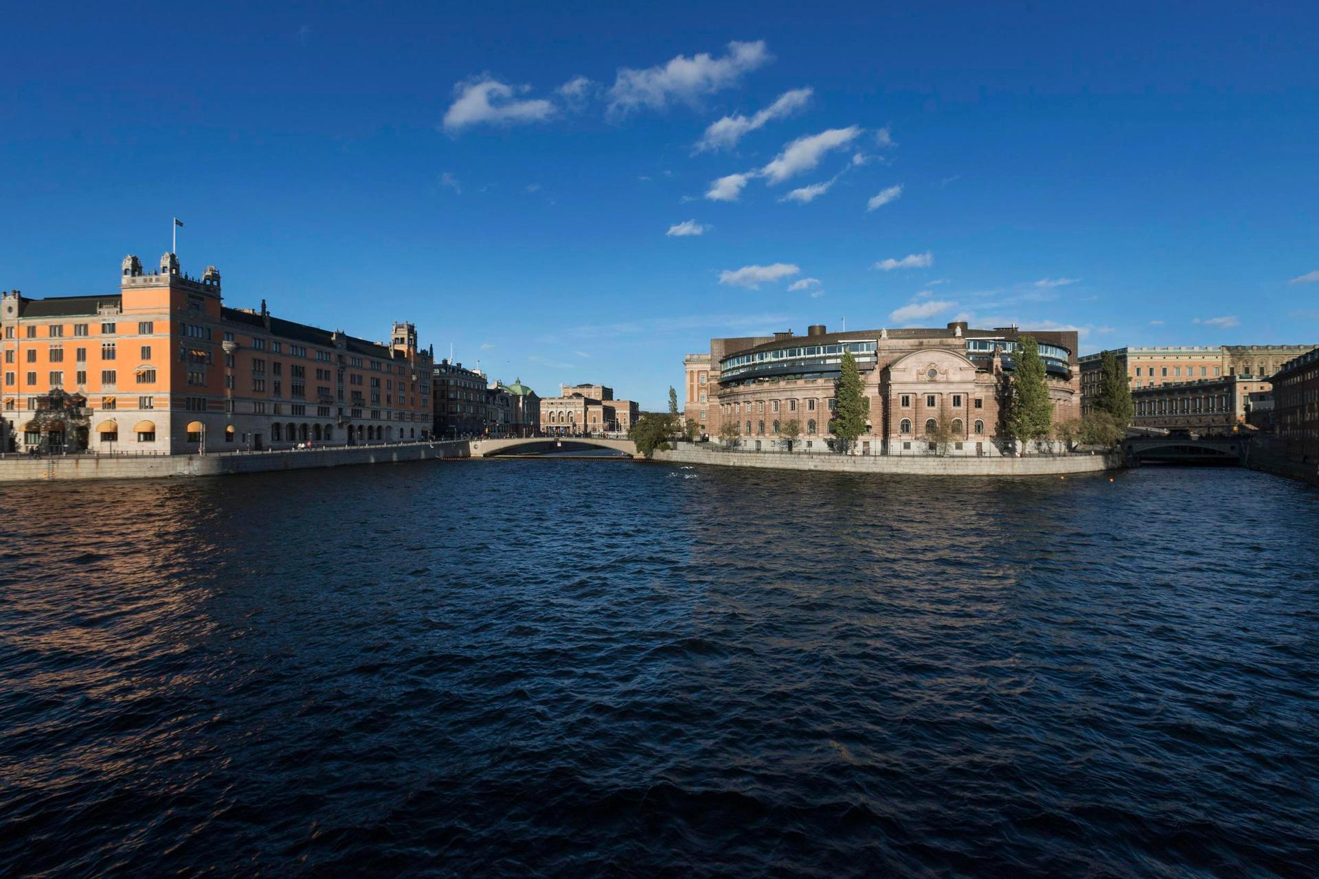 Photo : Bâtiment du Parlement suédois