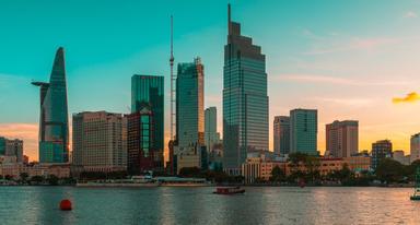 Skyline d'un quartier de business