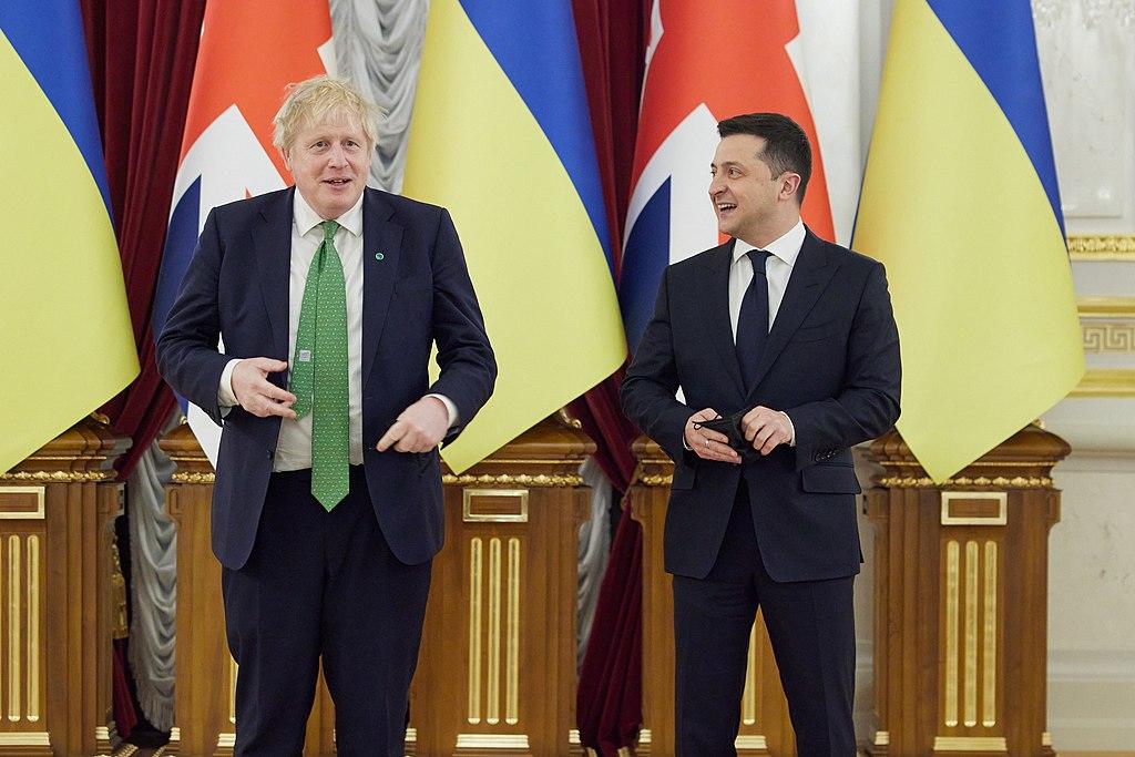 rencontre entre Boris Johnson et Volodymyr zelensky