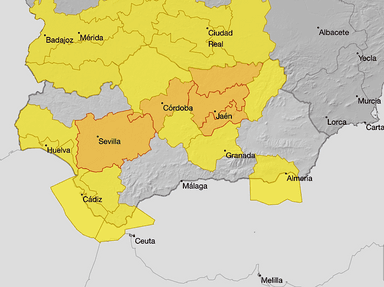 Andalousie alerte orange