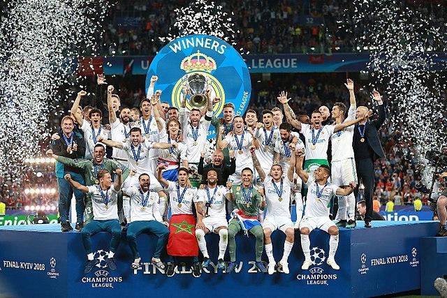 Les joueurs du Real Madrid fêtent la victoire de la Champions League