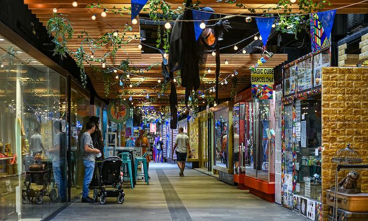 couloir principal de la galerie malda