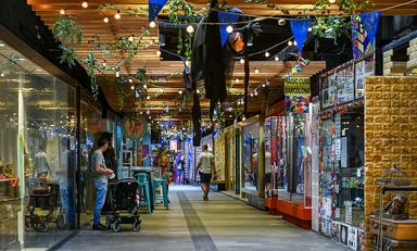 couloir principal de la galerie malda