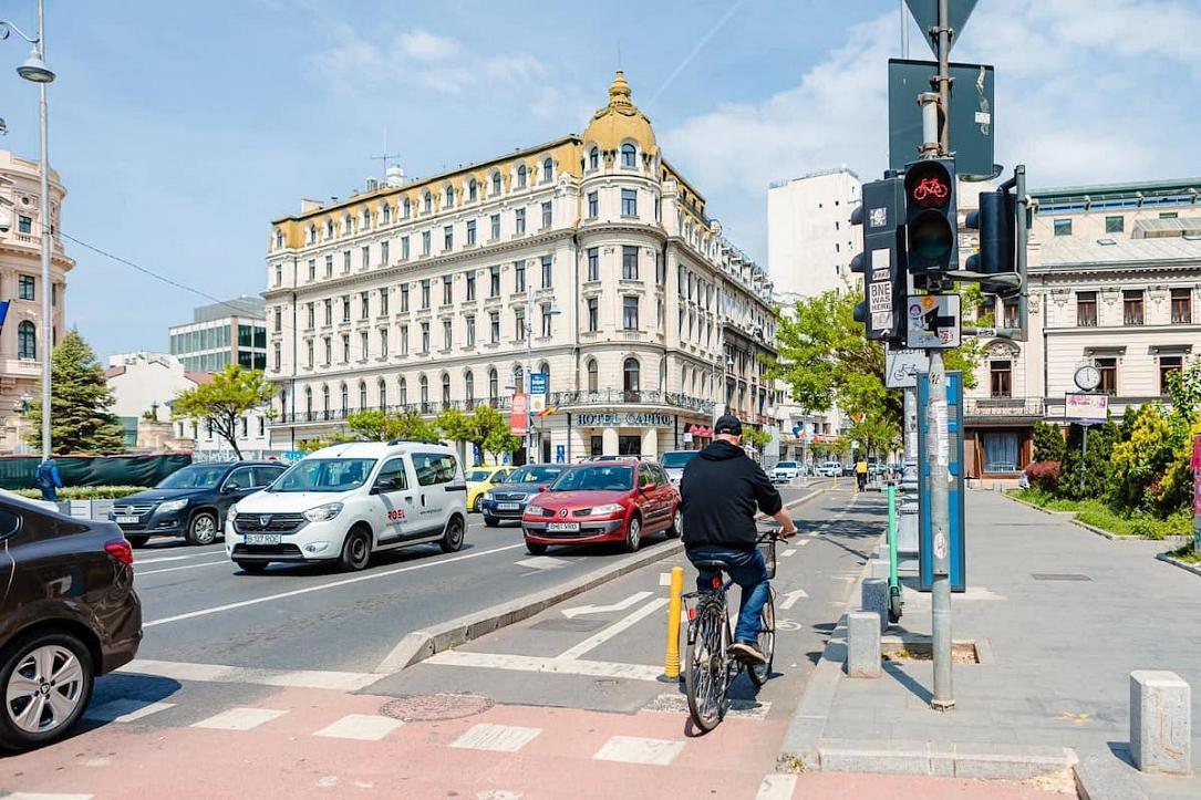 Bucarest nouvelle piste cyclable 3,3 km