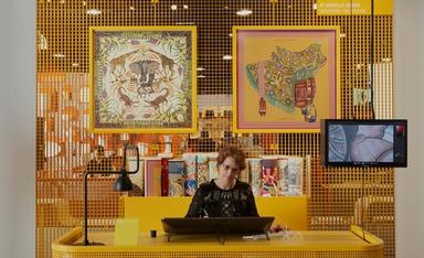 dessin sur carré de soie hermès©Claus Troelsgaard