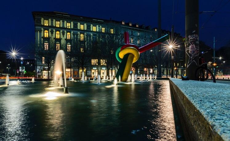 Fontaines avec jeux aquatiques à milan marco timelli