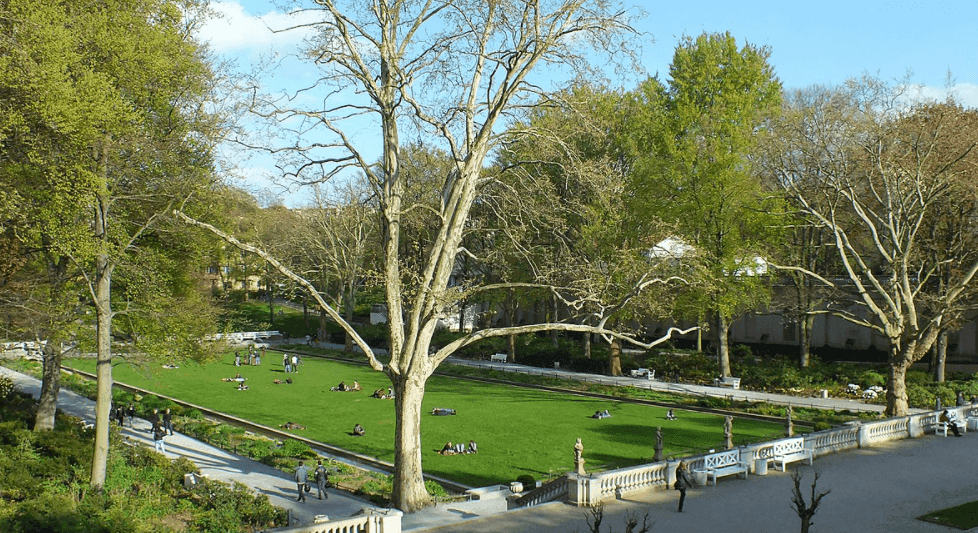 Vue de la terrasse du Körnerpark