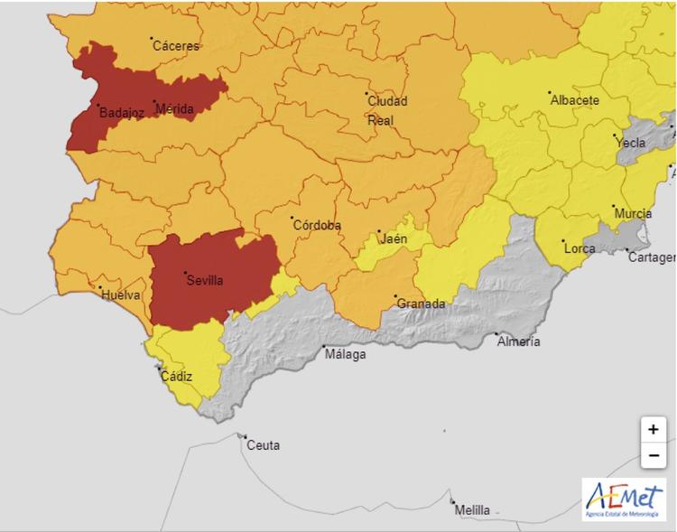 Forte chaleur Séville