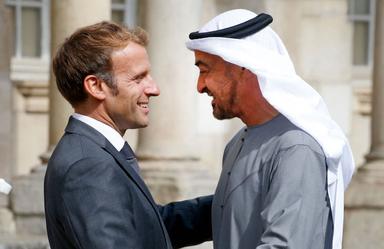 Cheikh Mohamed bin Zayed Al Nahyan et Emmanuel Macron