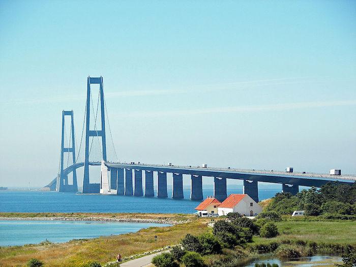 Le pont Storebæltsbroen au Danemark