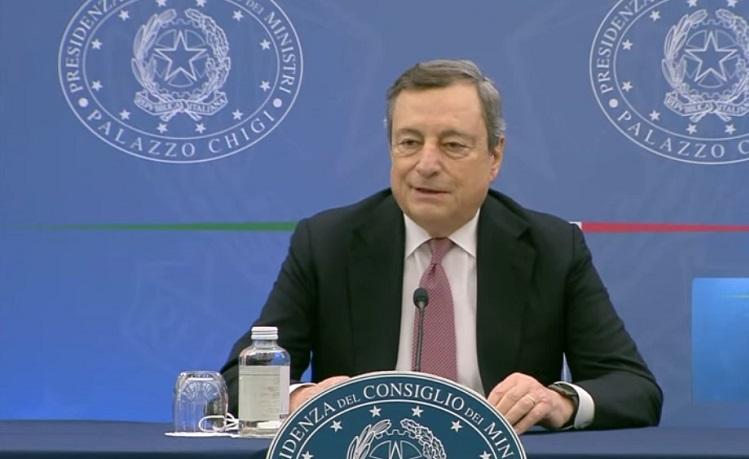 mario draghi en conférence de presse