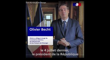 Intervention de Olivier Becht ministre des français de l'étranger