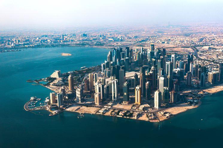 Une vue de Doha