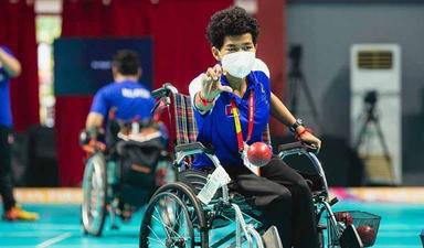 Sân Sal L'athlète féminine de boccia,,