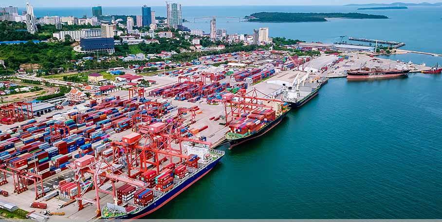 port de Sihanoukville . PAS