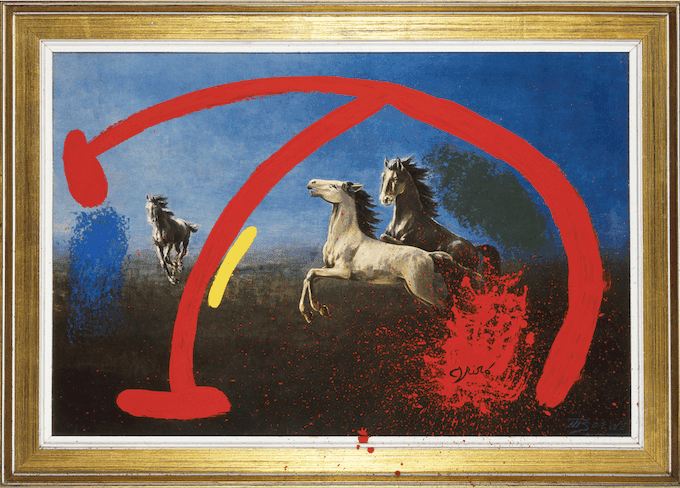 Chevaux mis en fuite pat un oiseau. Joan Miró. Successió Miró, 2022