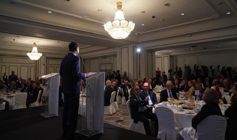 Le Président Juanma Moreno Foro Joly Madrid.