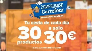 carrefour-panier 30 produits pour 30 euros