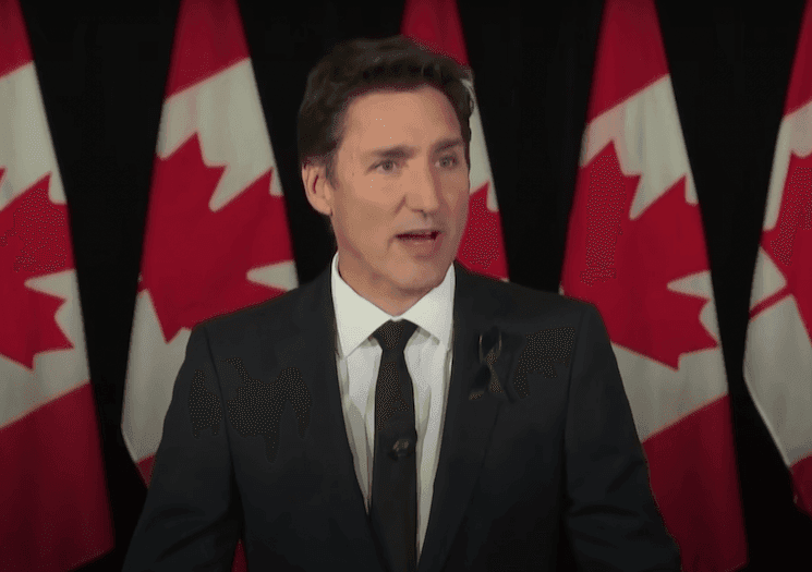 Justin Trudeau, Premier ministre du Canada, qui a annoncé que les funérailles d'Elizabeth II seront un jour férié