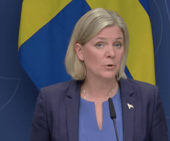 Démission de la première Ministre Magdalena Andersson