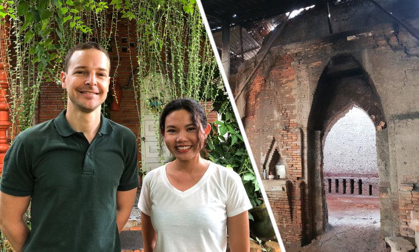 Terre-cuite et poterie à Vinh Long au Vietnam dans le Delta du Mékong