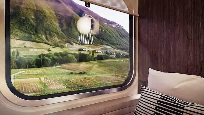 vue depuis un train de nuit en espagne