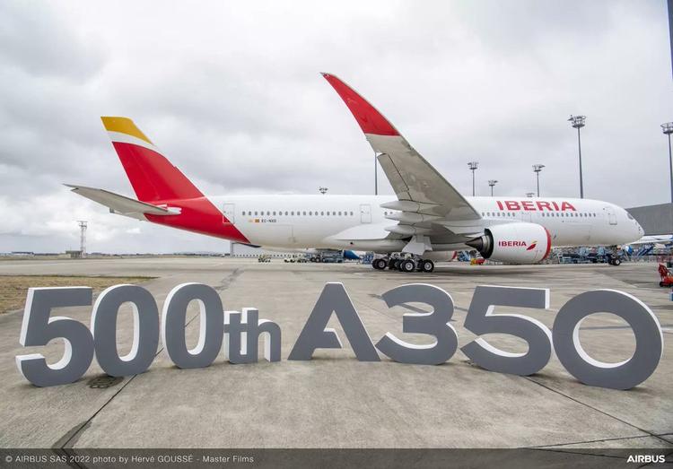 500 Airbus A350 de Iberia